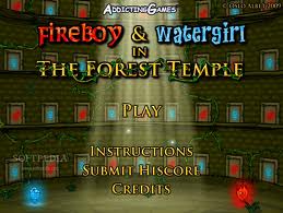 Fireboy And Watergirl Forest Temple